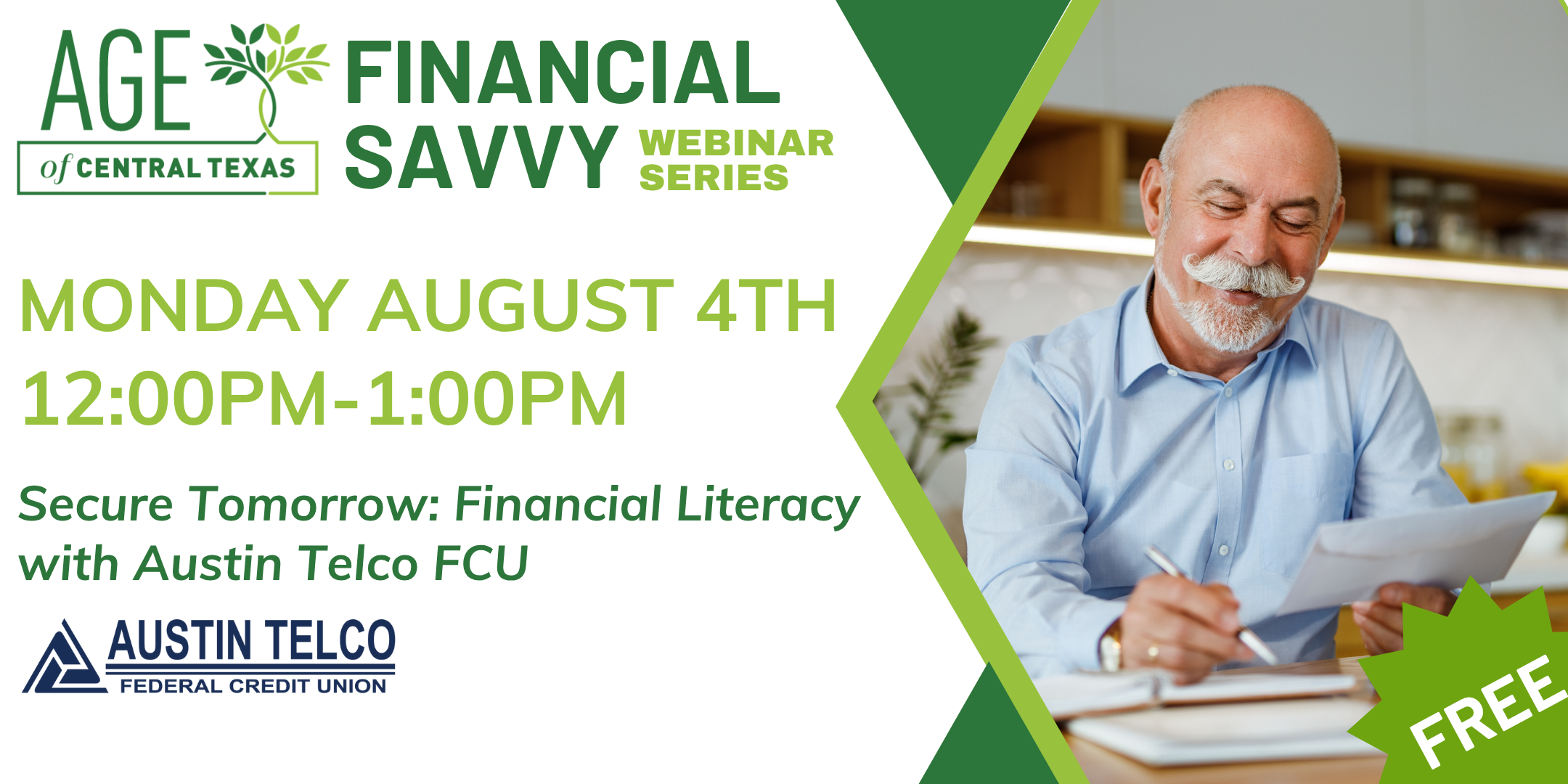 Financial Savvy Webinar Eventbrite Banners